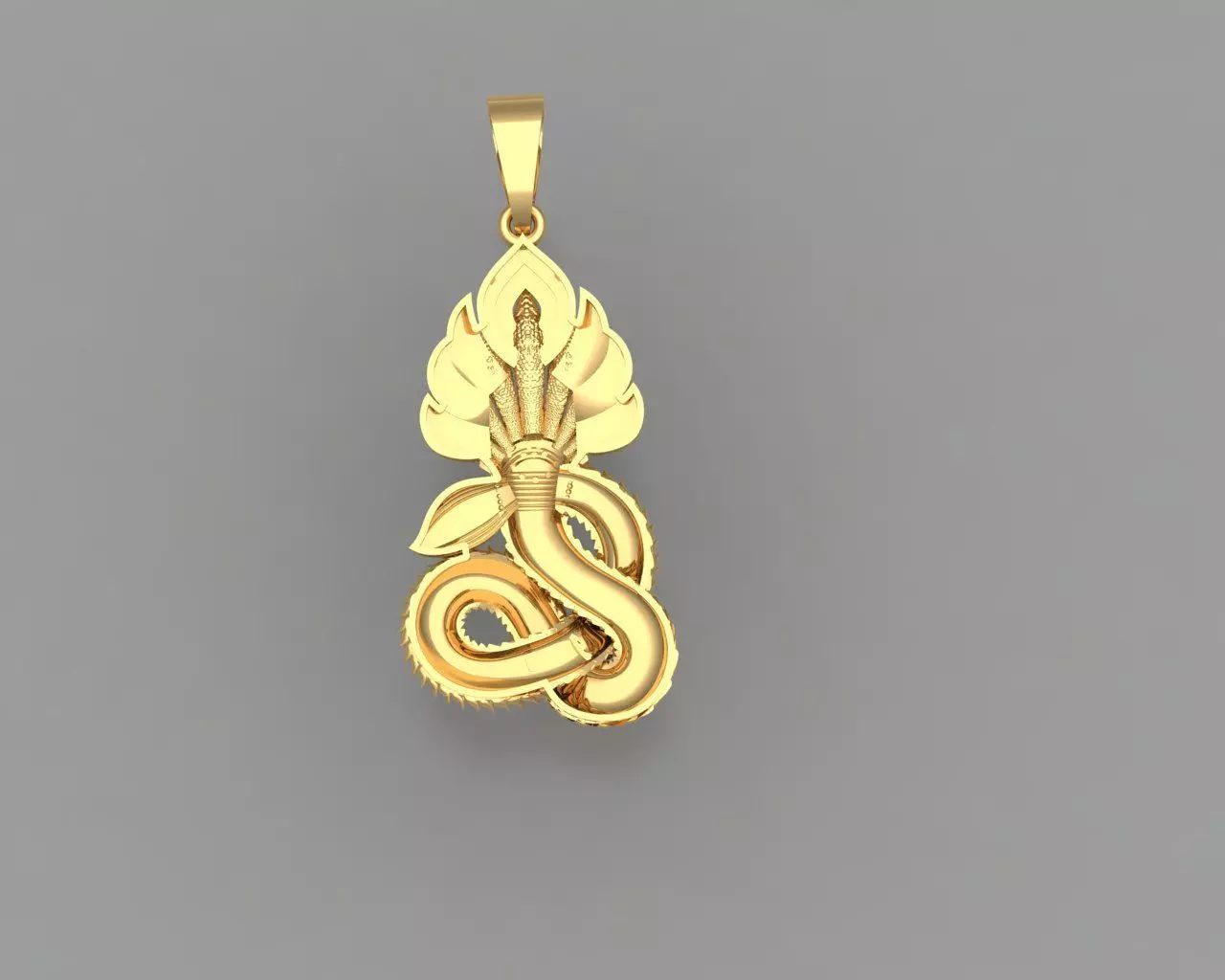 Necklaces Naga gold 3D print model
