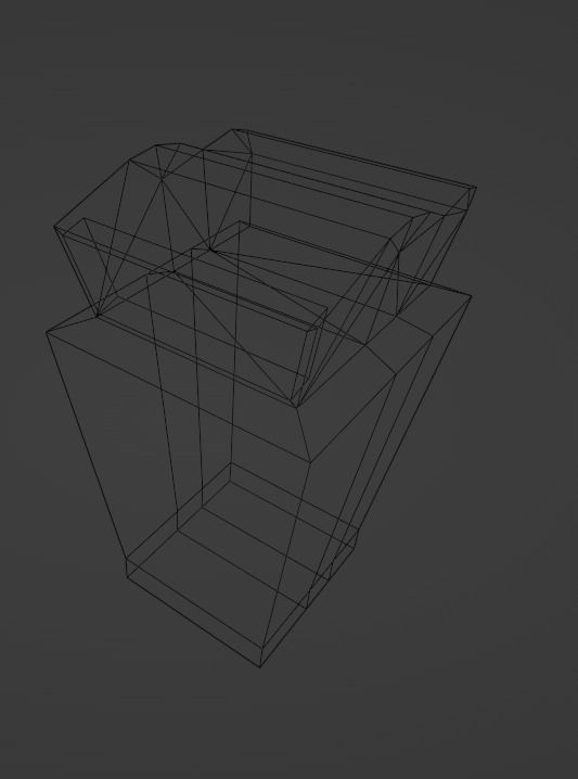 Lowpoly Retro Trash Cans Low-poly 3D model_5
