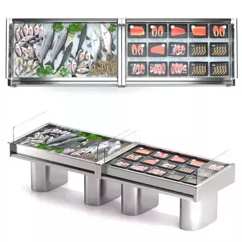 Display counter seafood
