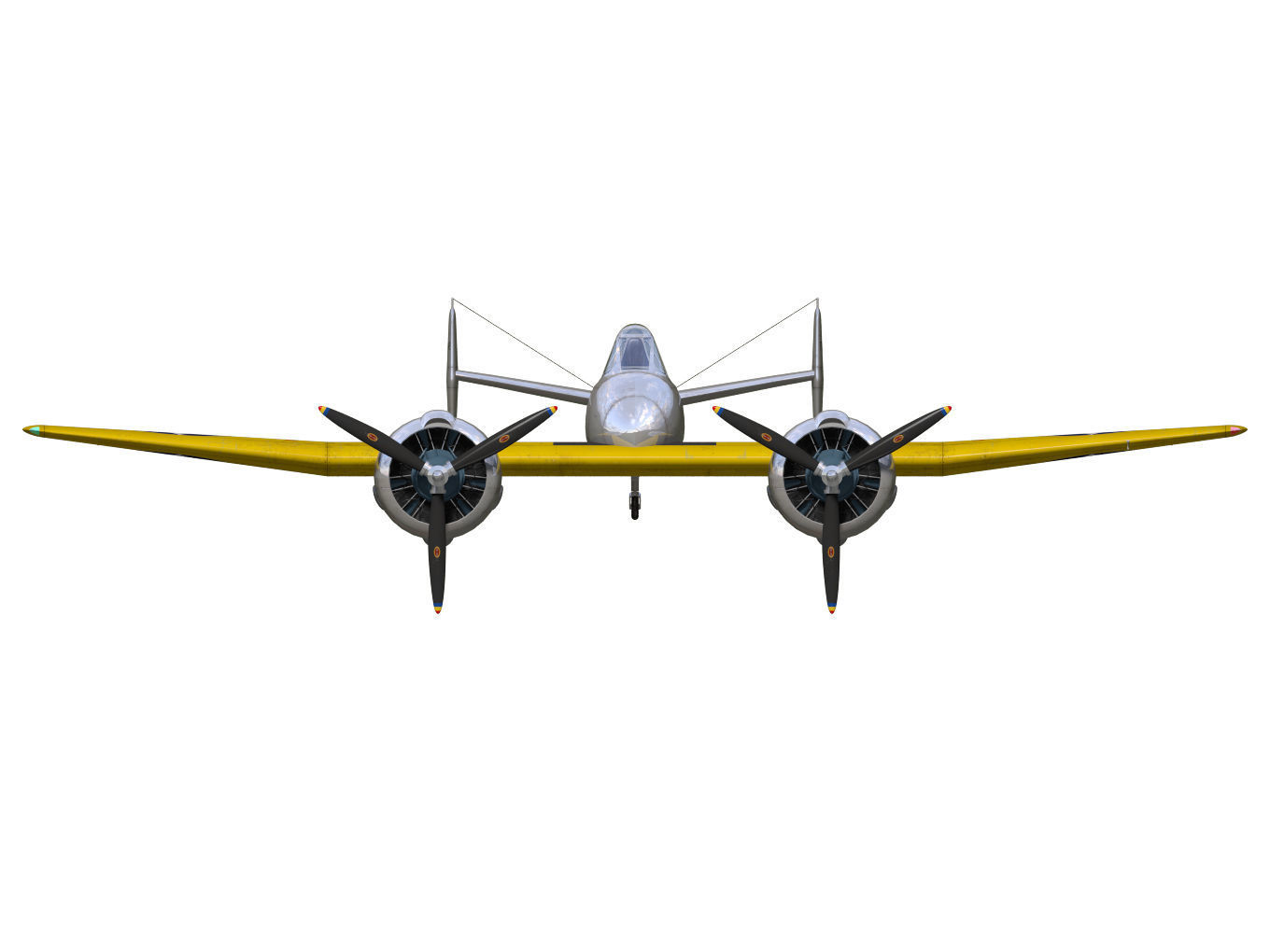 Grumman XF5F Skyrocket 3D model_10