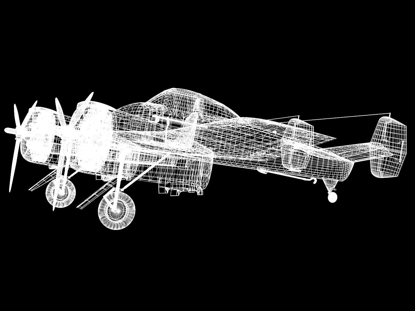 Grumman XF5F Skyrocket 3D model_16