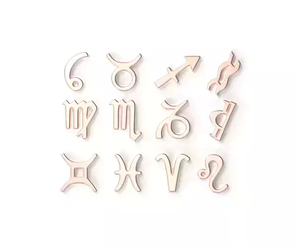 Zodiac Horoscope Minimal Pendants Set Pack