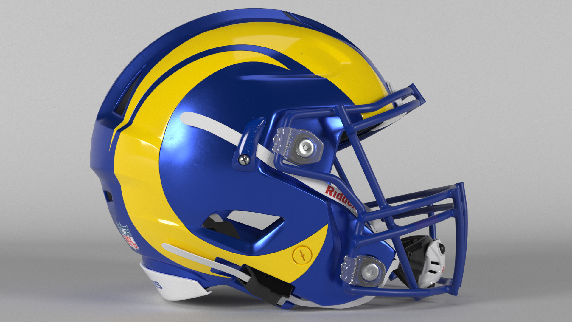 LOS ANGELES RAMS Helmet Football NFC WEST PBR updated 2025 3D model_1