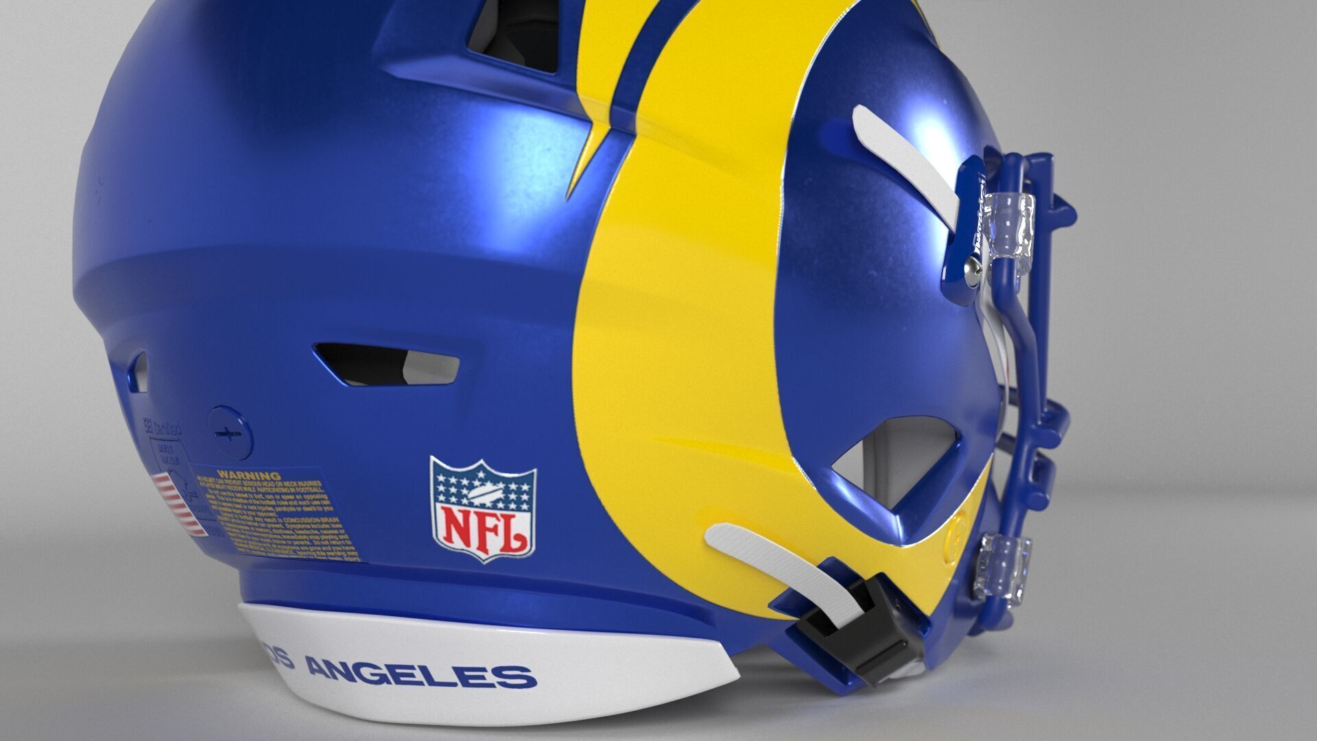 LOS ANGELES RAMS Helmet Football NFC WEST PBR updated 2025 3D model_2