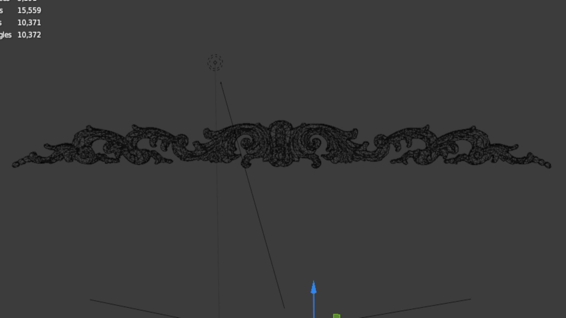 Classic carved decor ornament 410 3D model_6