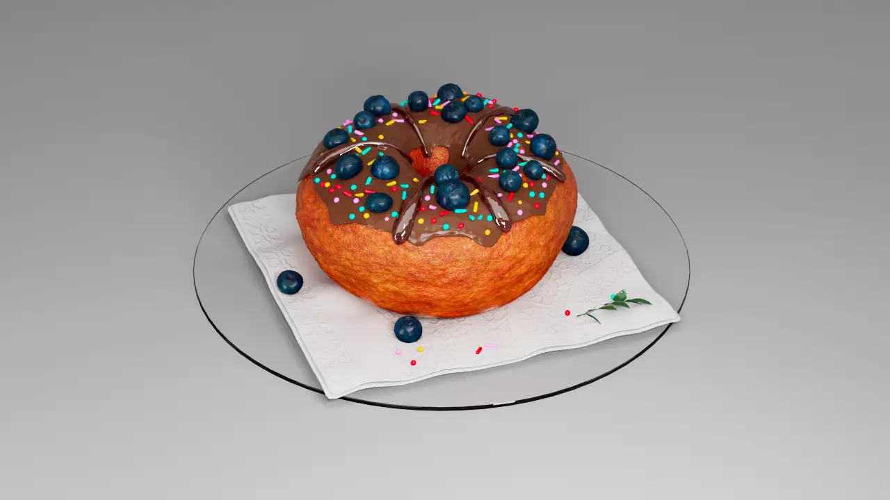 Donut third 3D model_0