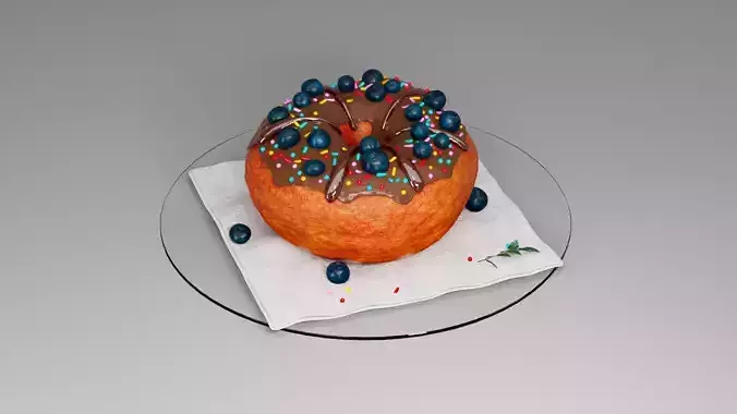 Donut third 3D model