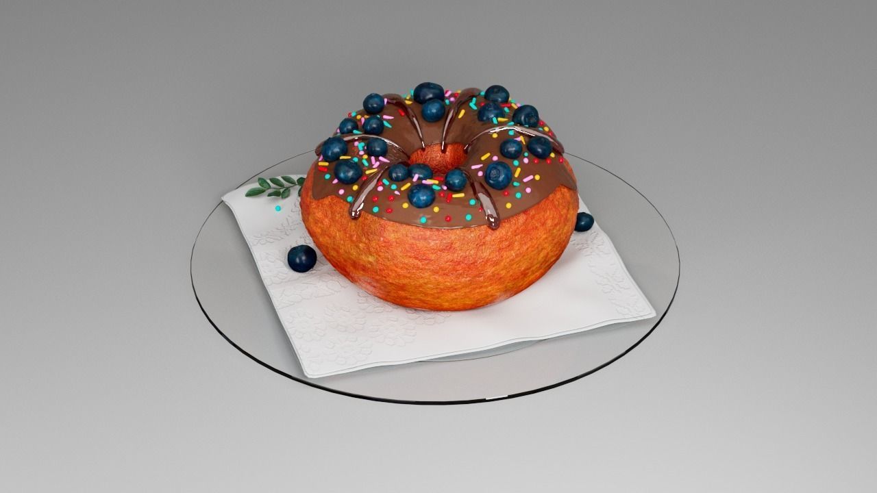 Donut third 3D model_9