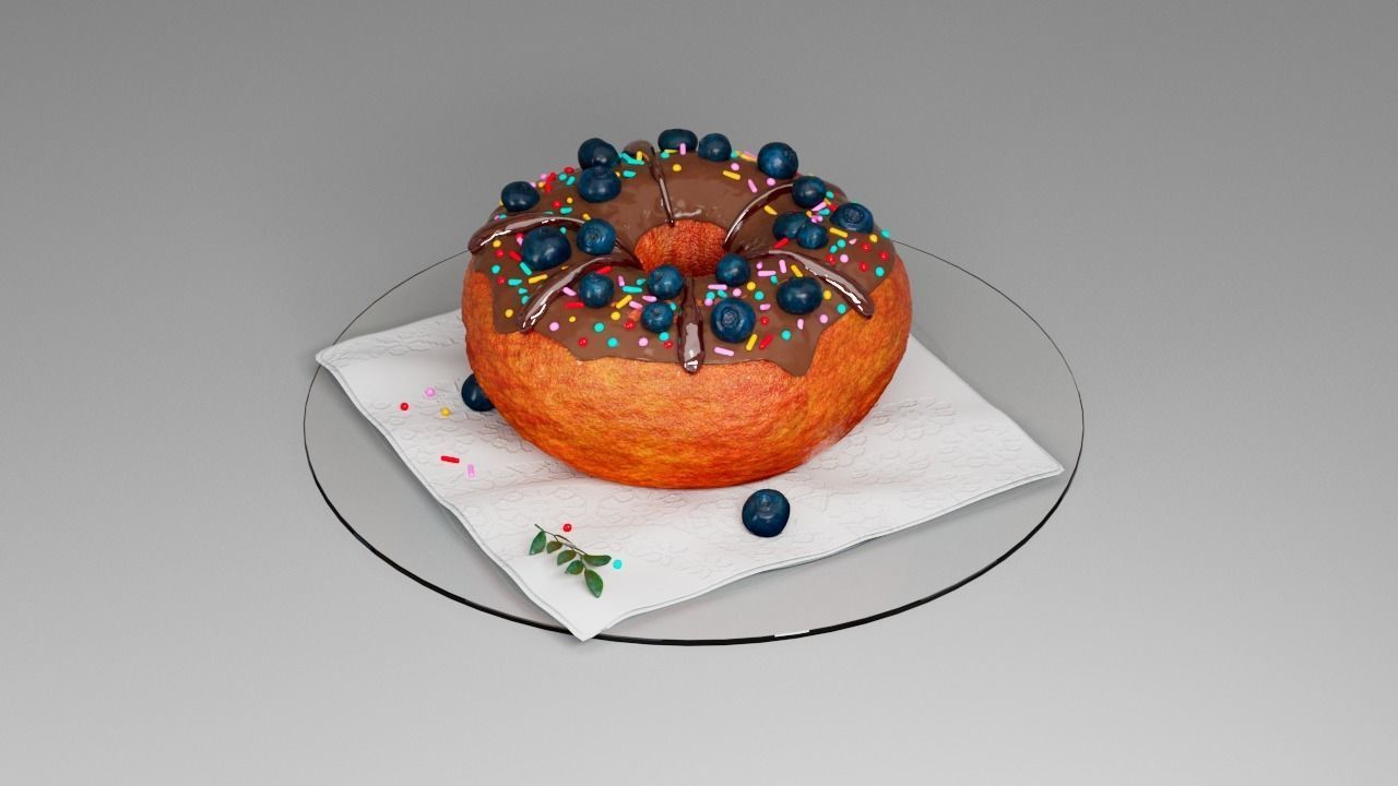Donut third 3D model_13
