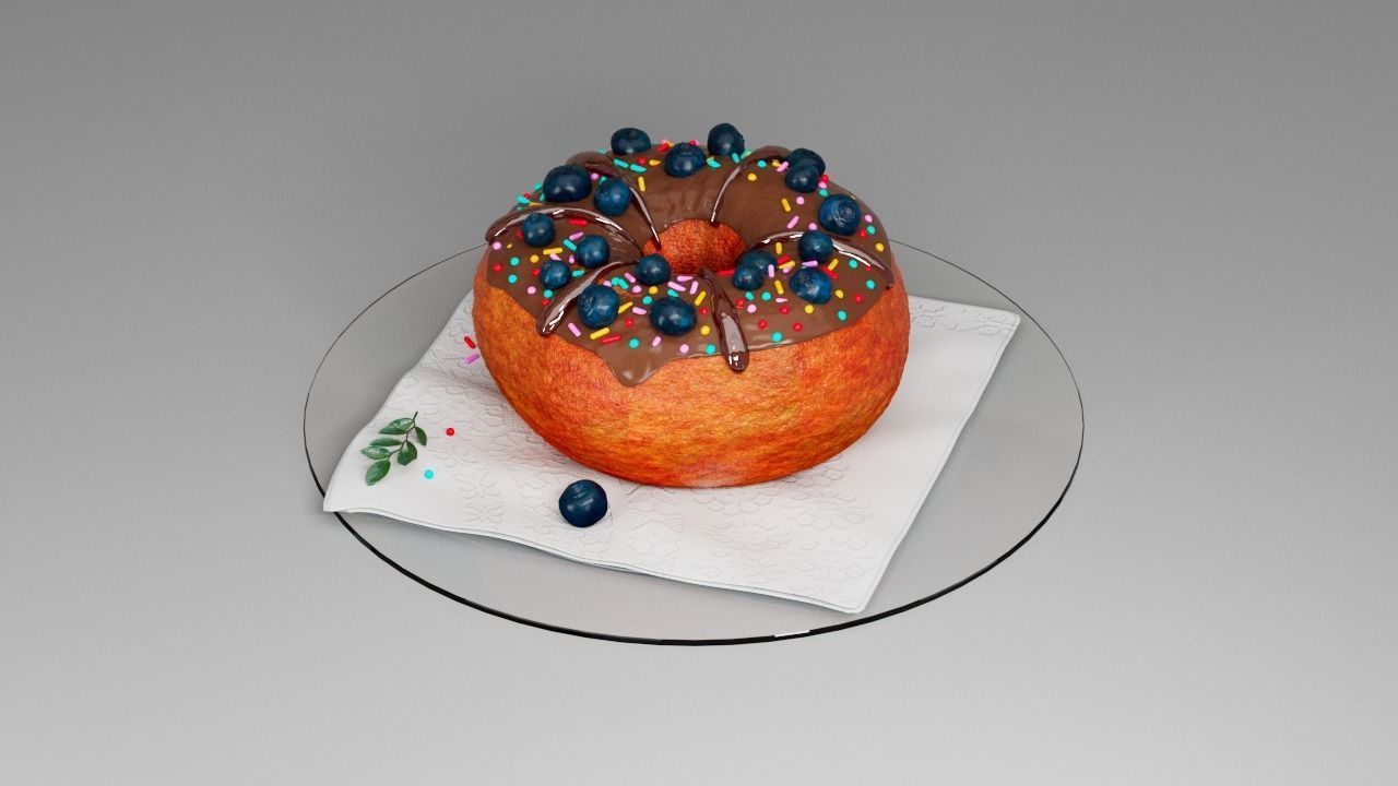 Donut third 3D model_11