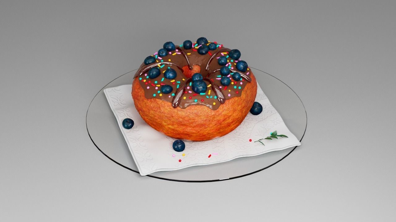 Donut third 3D model_19