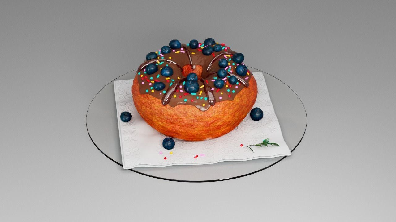 Donut third 3D model_17