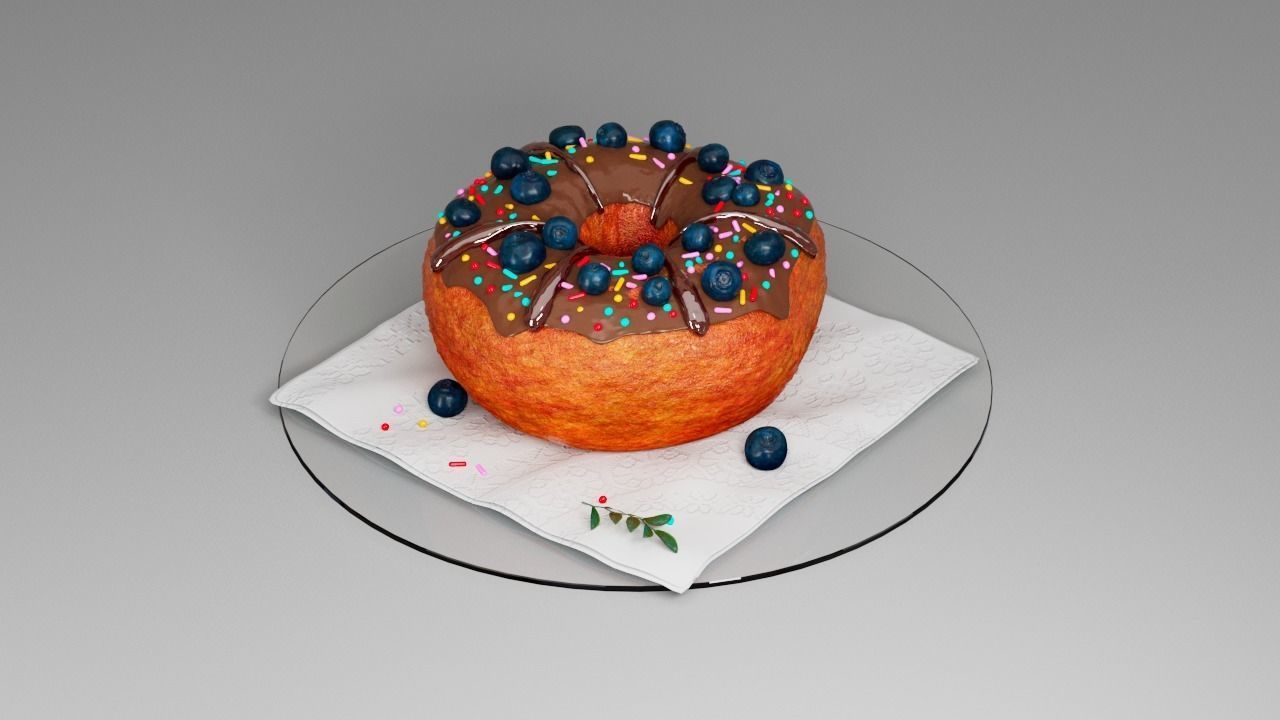 Donut third 3D model_14