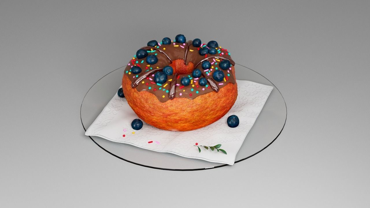 Donut third 3D model_15