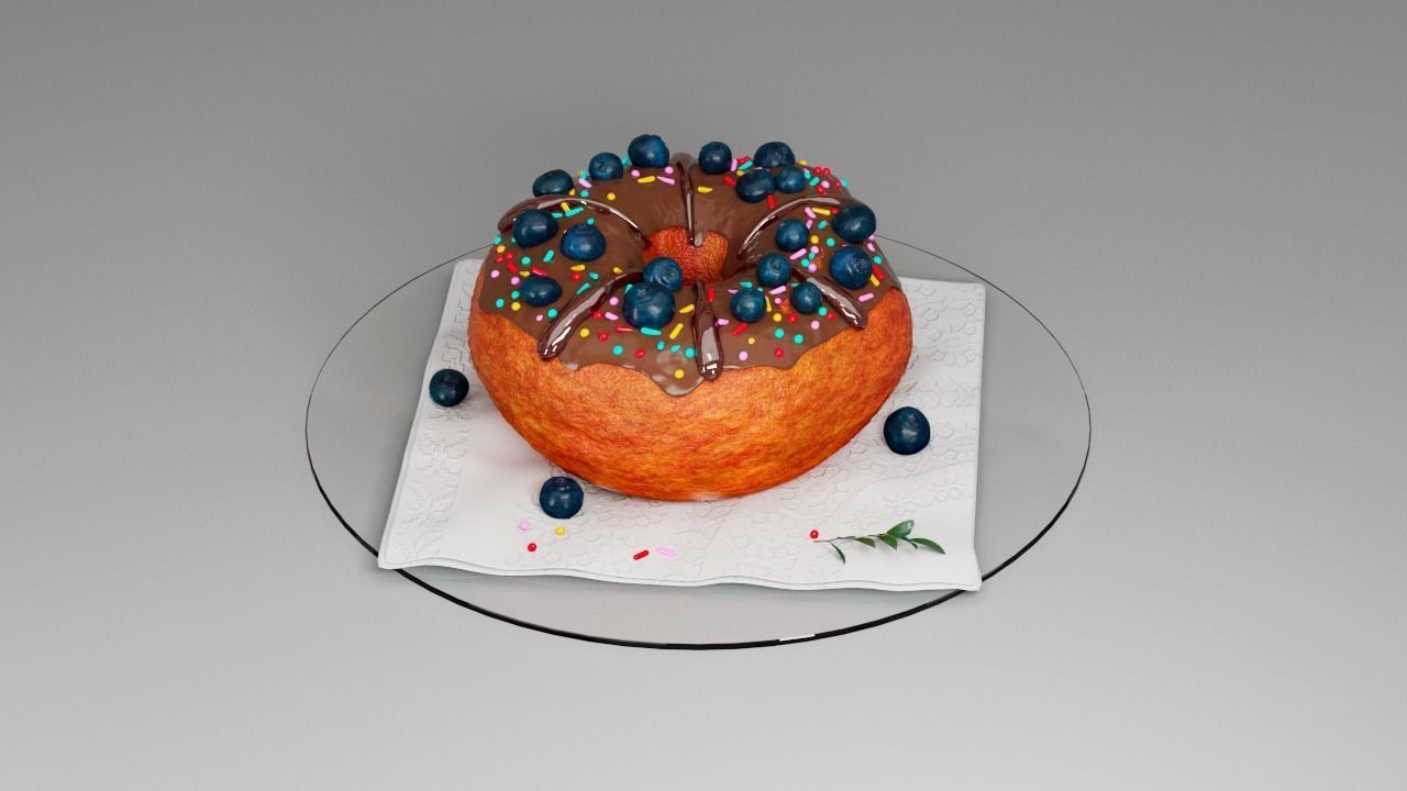 Donut third 3D model_16