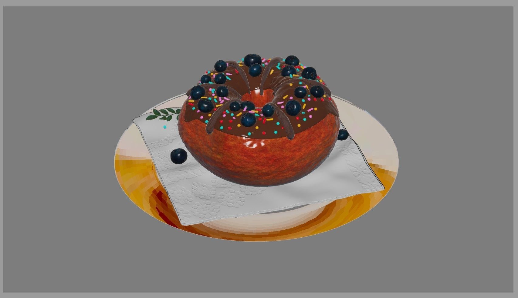 Donut third 3D model_21
