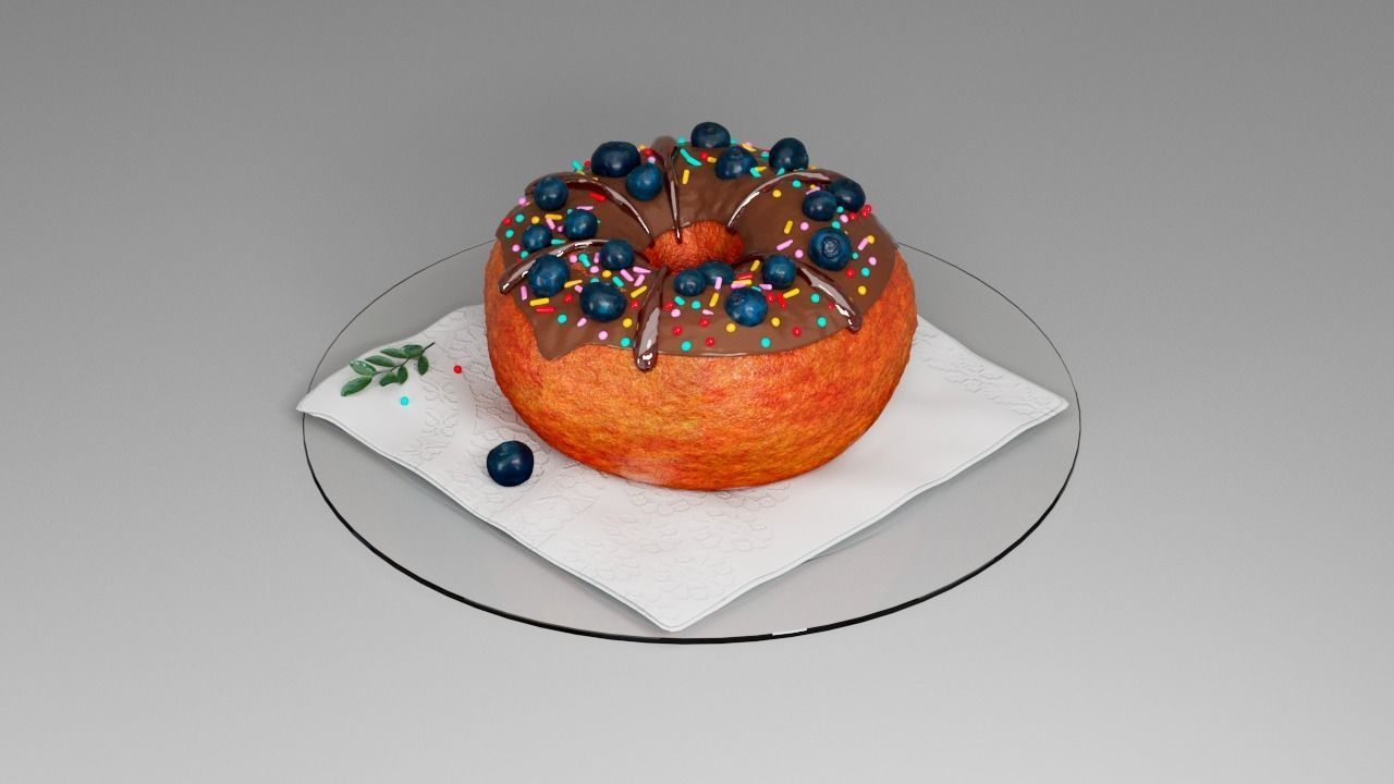 Donut third 3D model_10