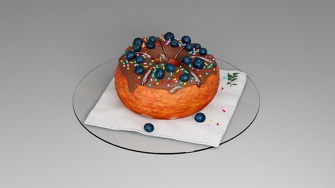Donut third 3D model 5