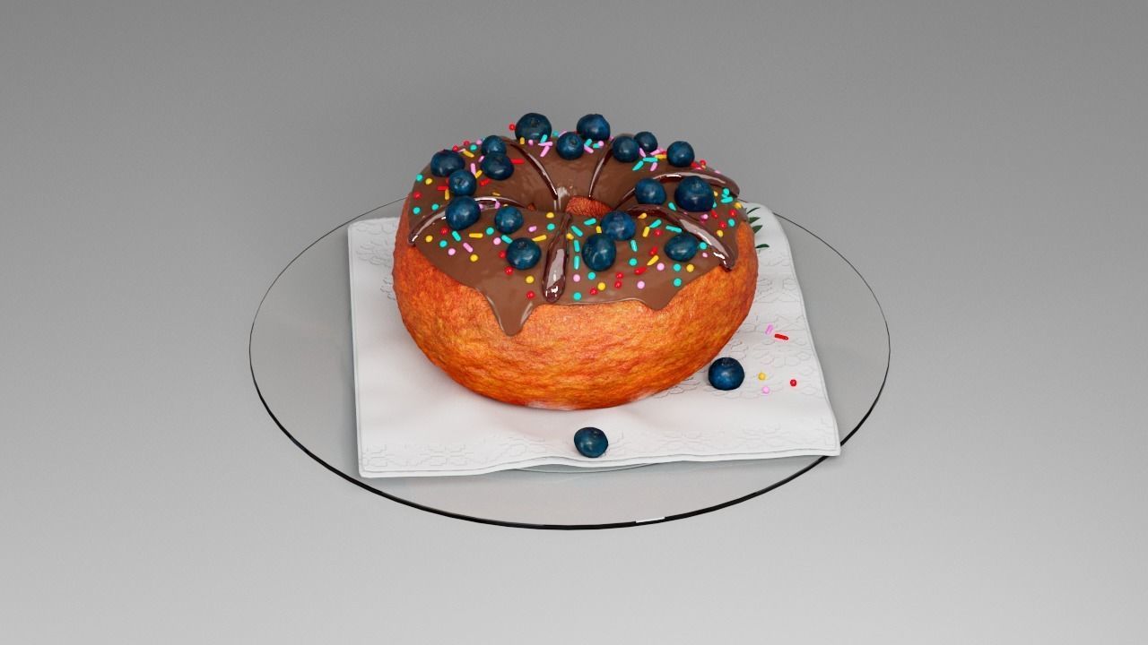 Donut third 3D model_5