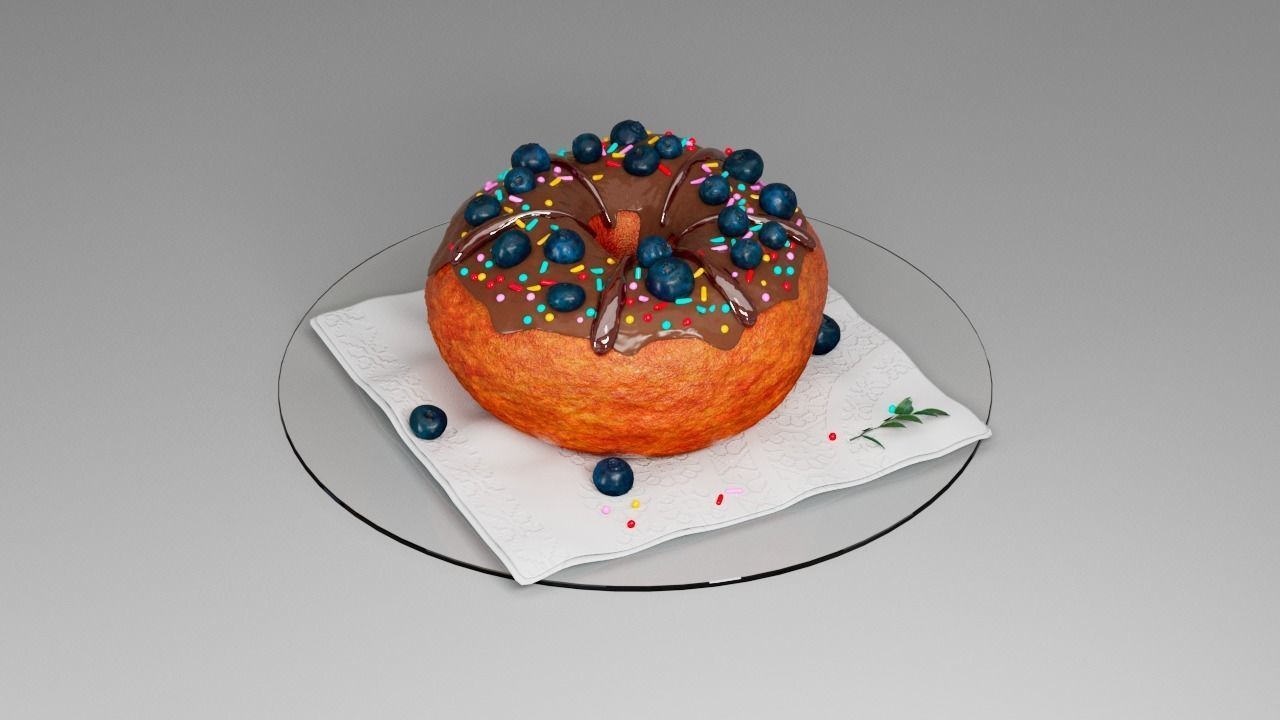 Donut third 3D model_1