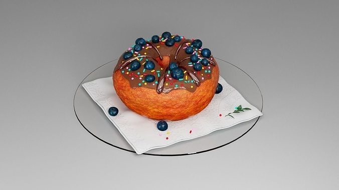 Donut third 3D model 2