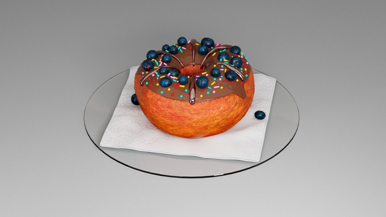 Donut third 3D model_8