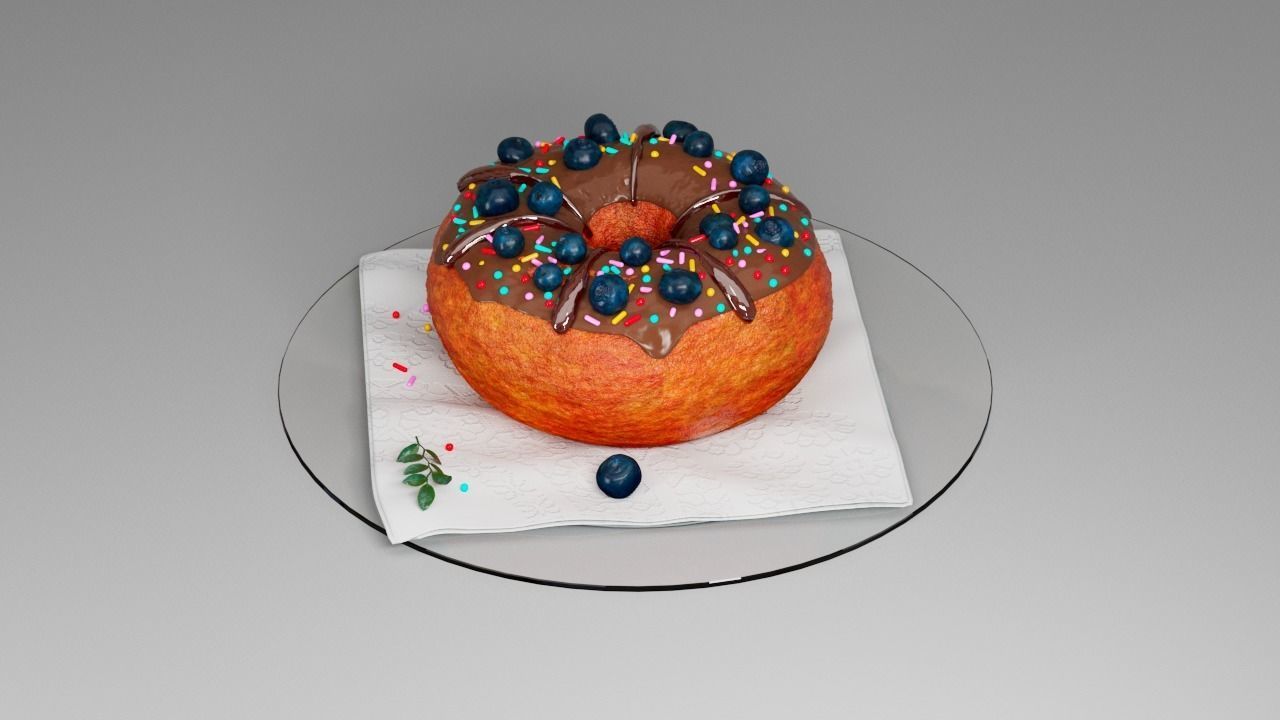 Donut third 3D model_12