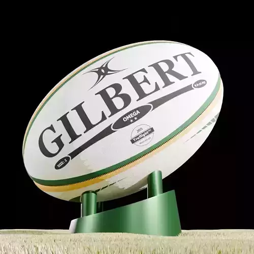 Rugby Ball Free 3D model Rugby Ball Free 3D model