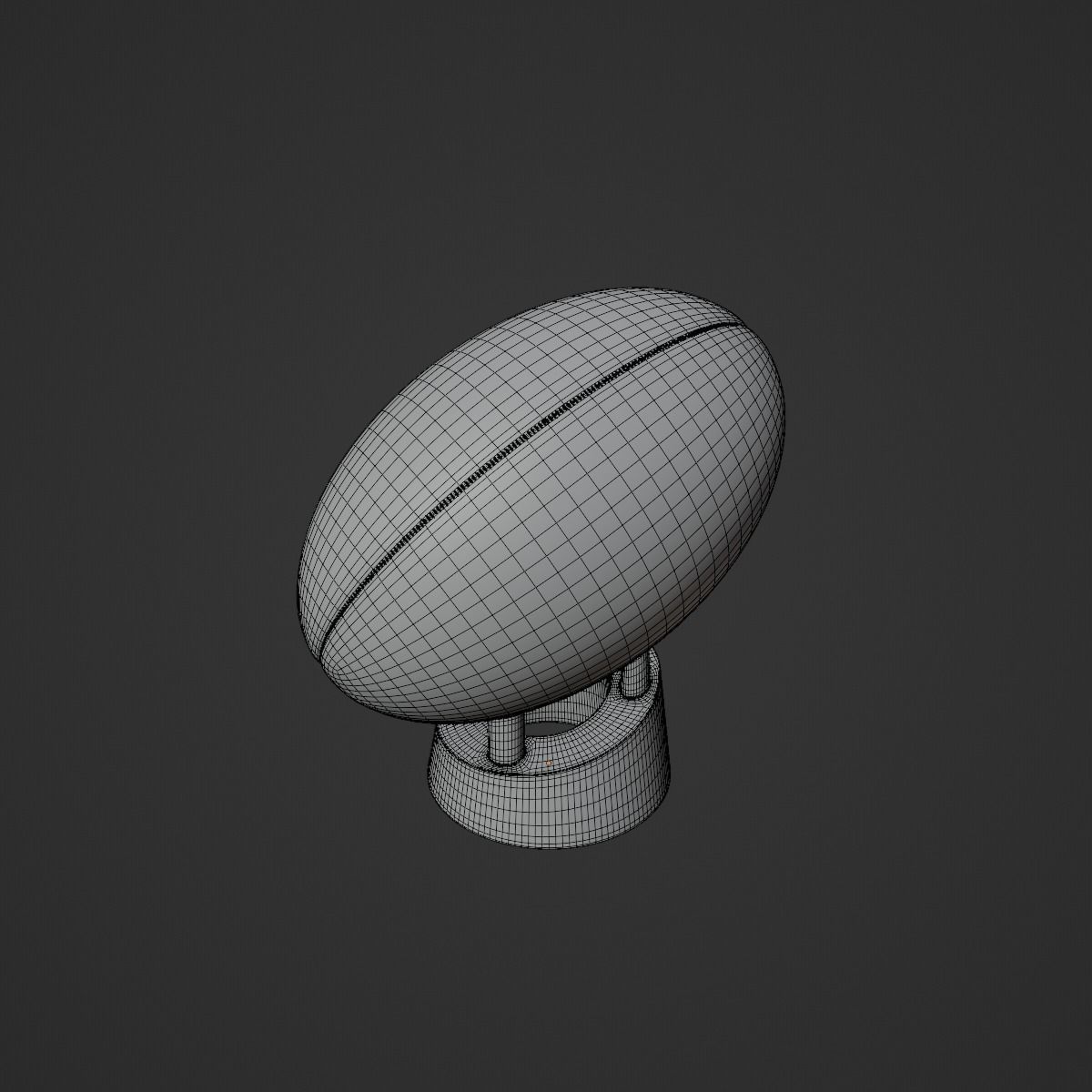 Rugby Ball Free 3D model_5