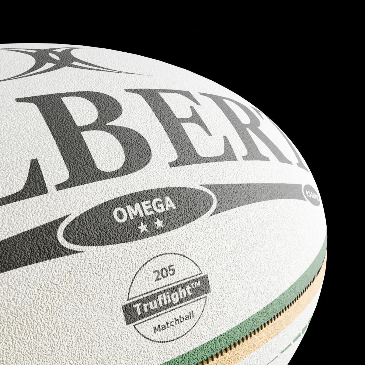 Rugby Ball Free 3D model_4