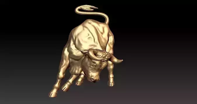 Bull Pendant 3D print model