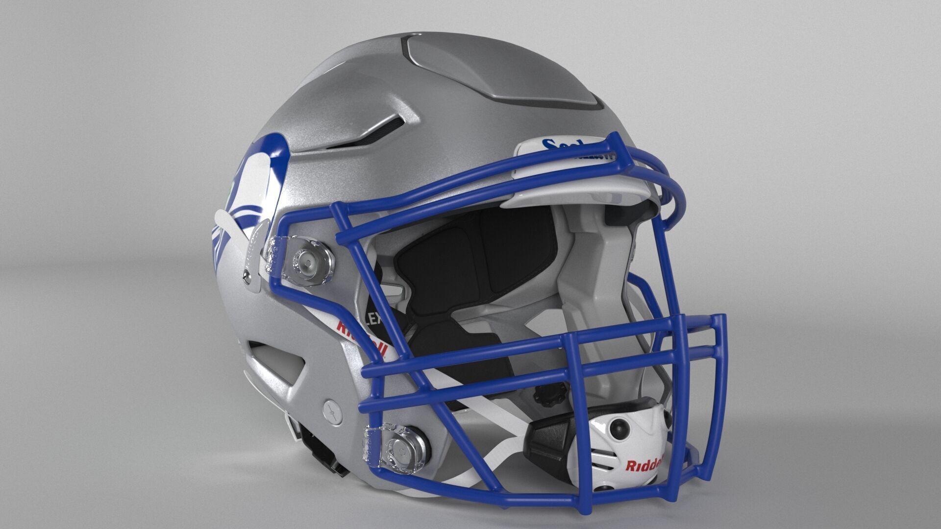 SEATTLE SEAHAWKS Helmet Football NFC WEST PBR updated 2025 3D model_1