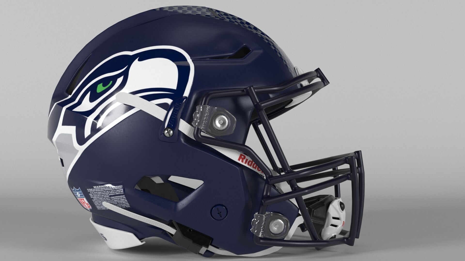 SEATTLE SEAHAWKS Helmet Football NFC WEST PBR updated 2025 3D model_2