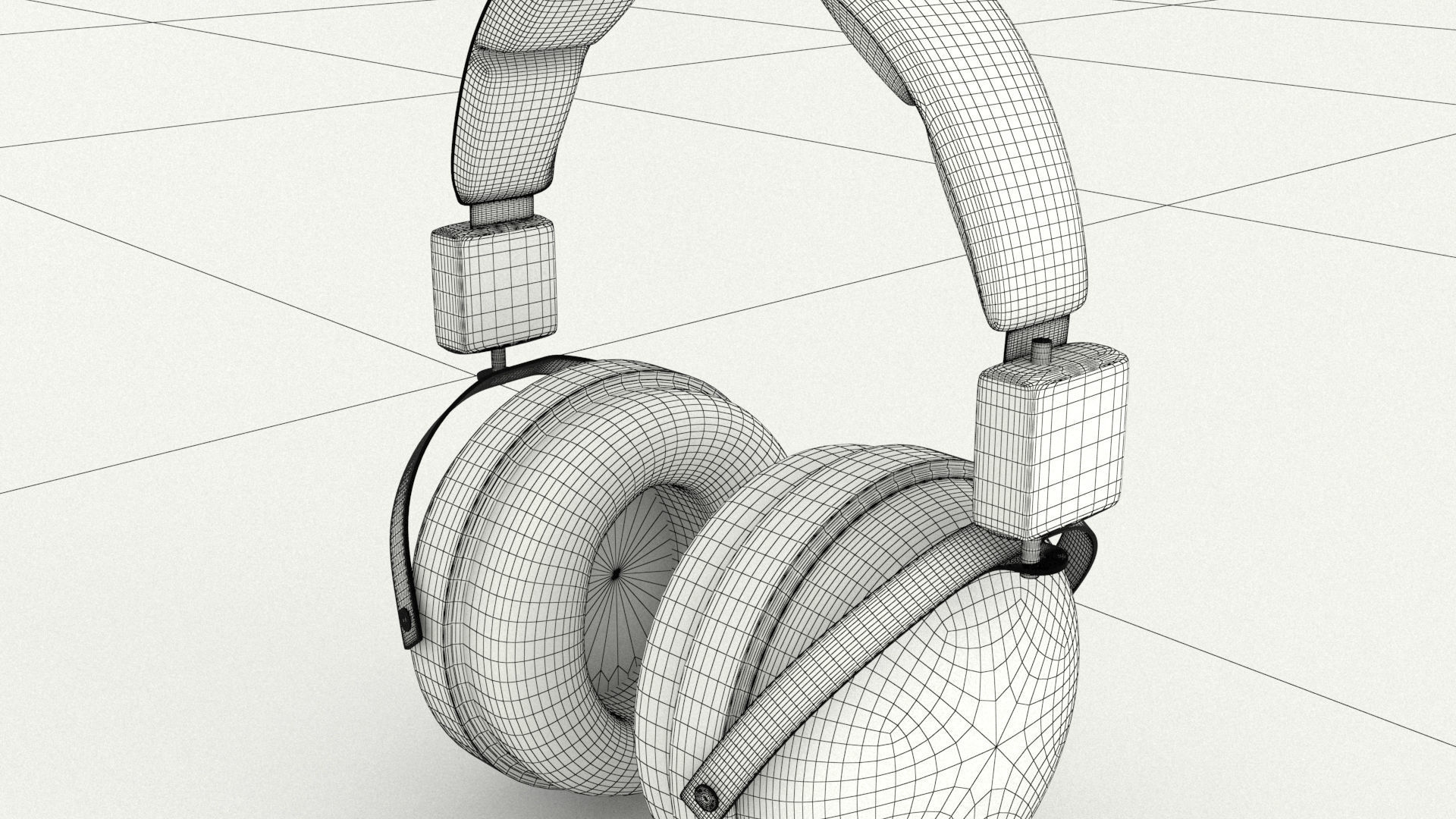 laos Headphones 3D model_9