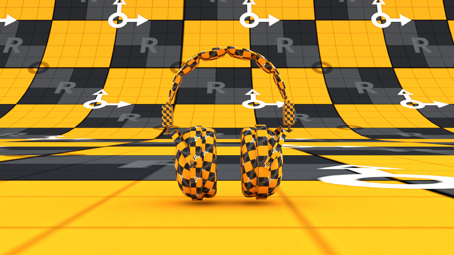 laos Headphones 3D model_10