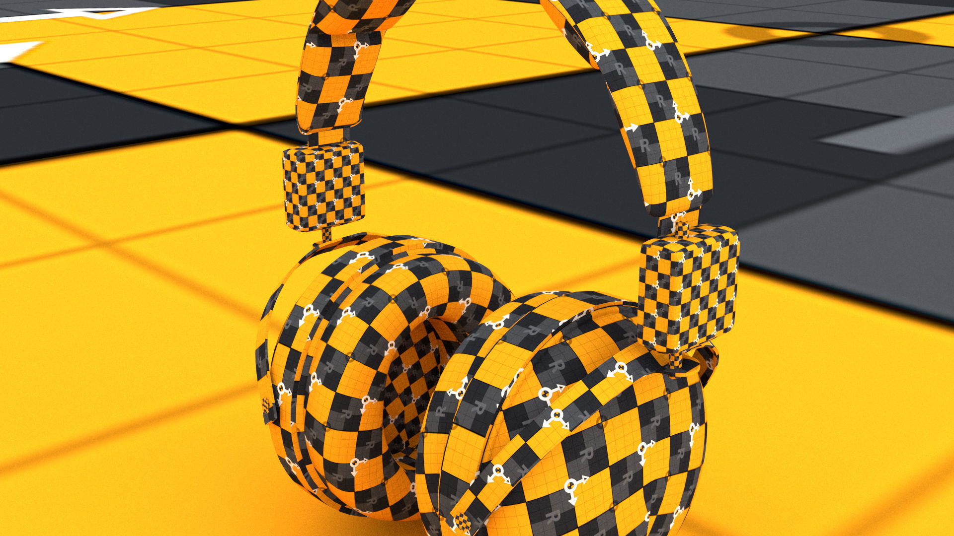 laos Headphones 3D model_14