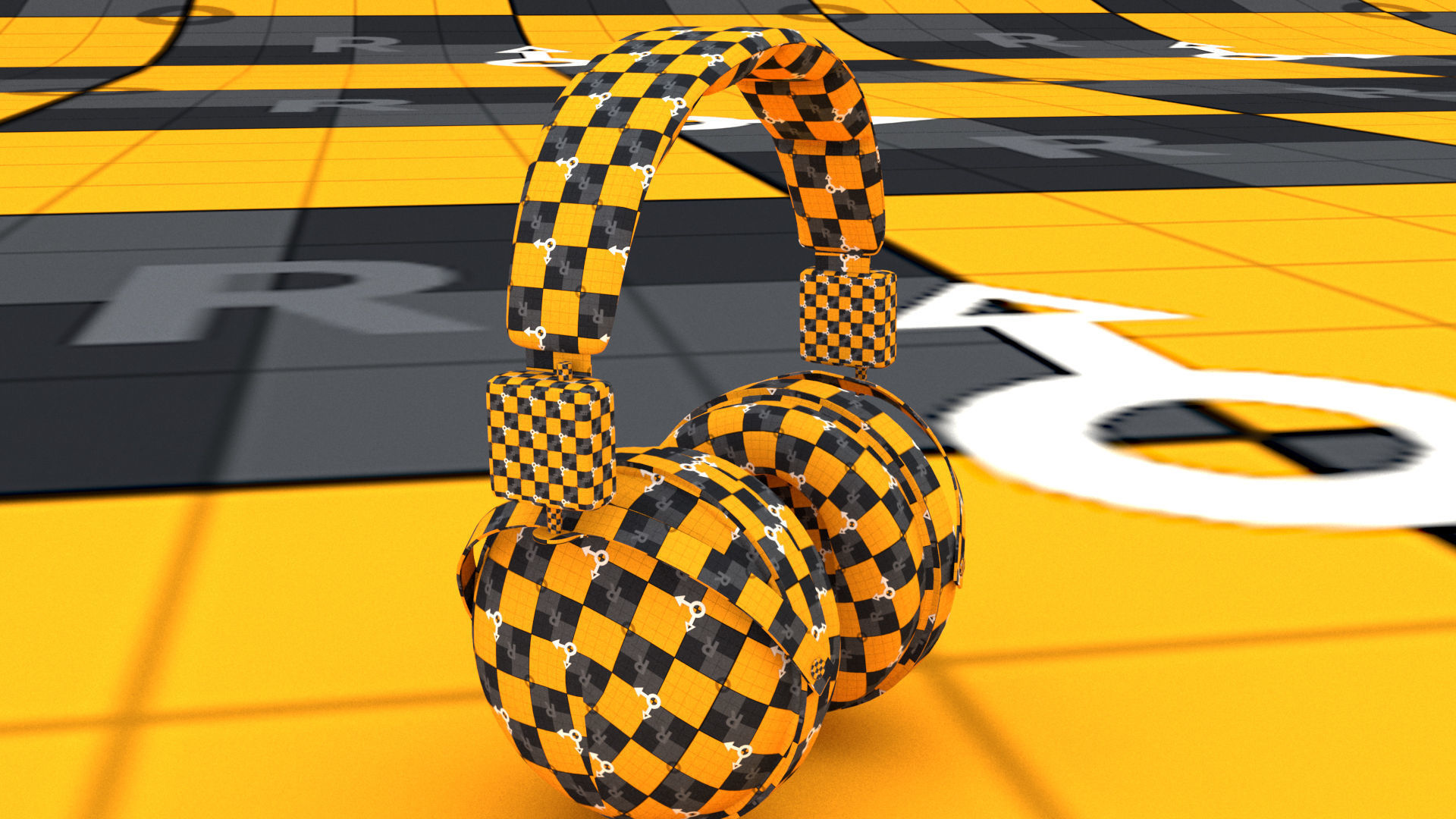 laos Headphones 3D model_13