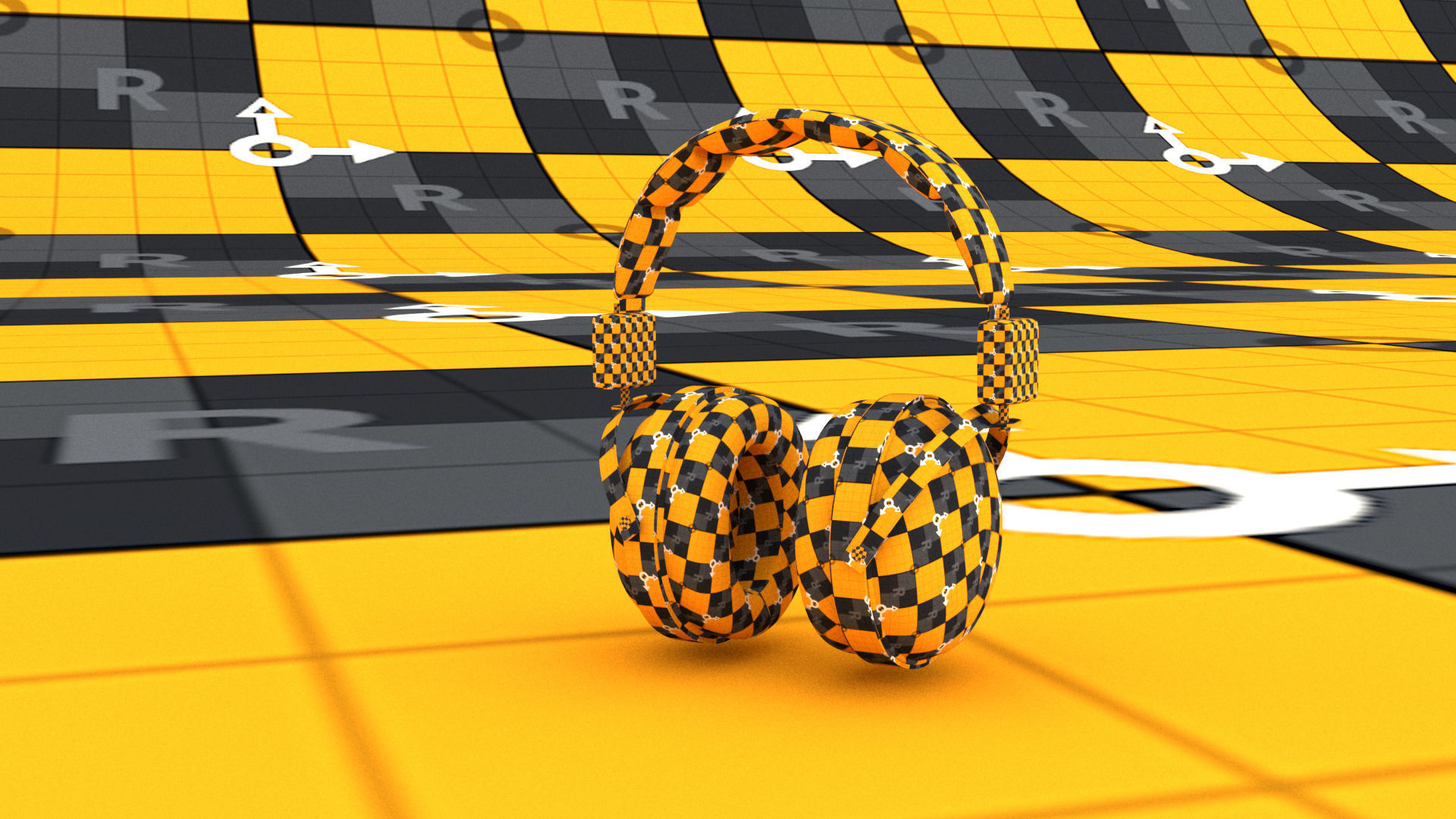 laos Headphones 3D model_12