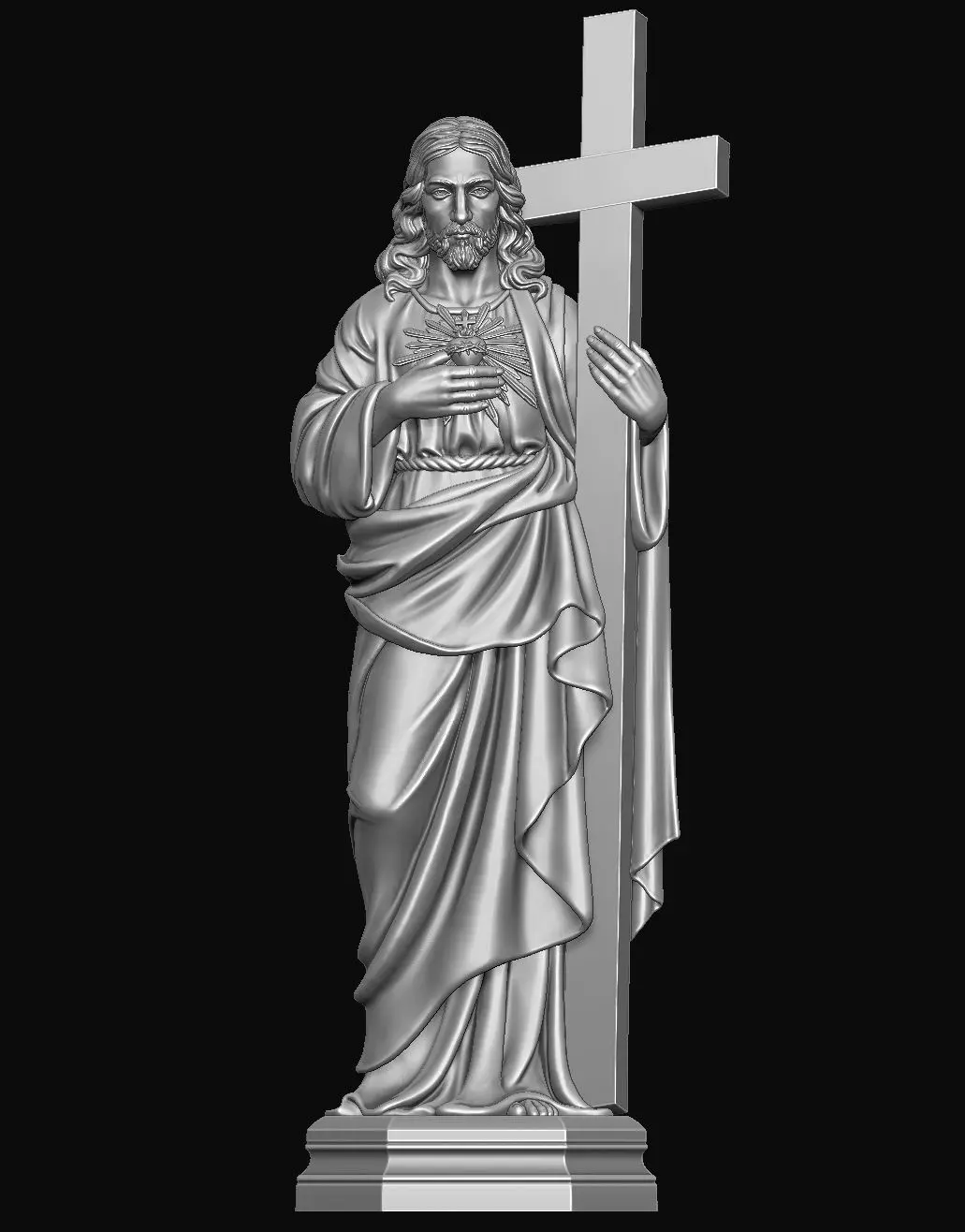 Jesus Relief 3D print model_0