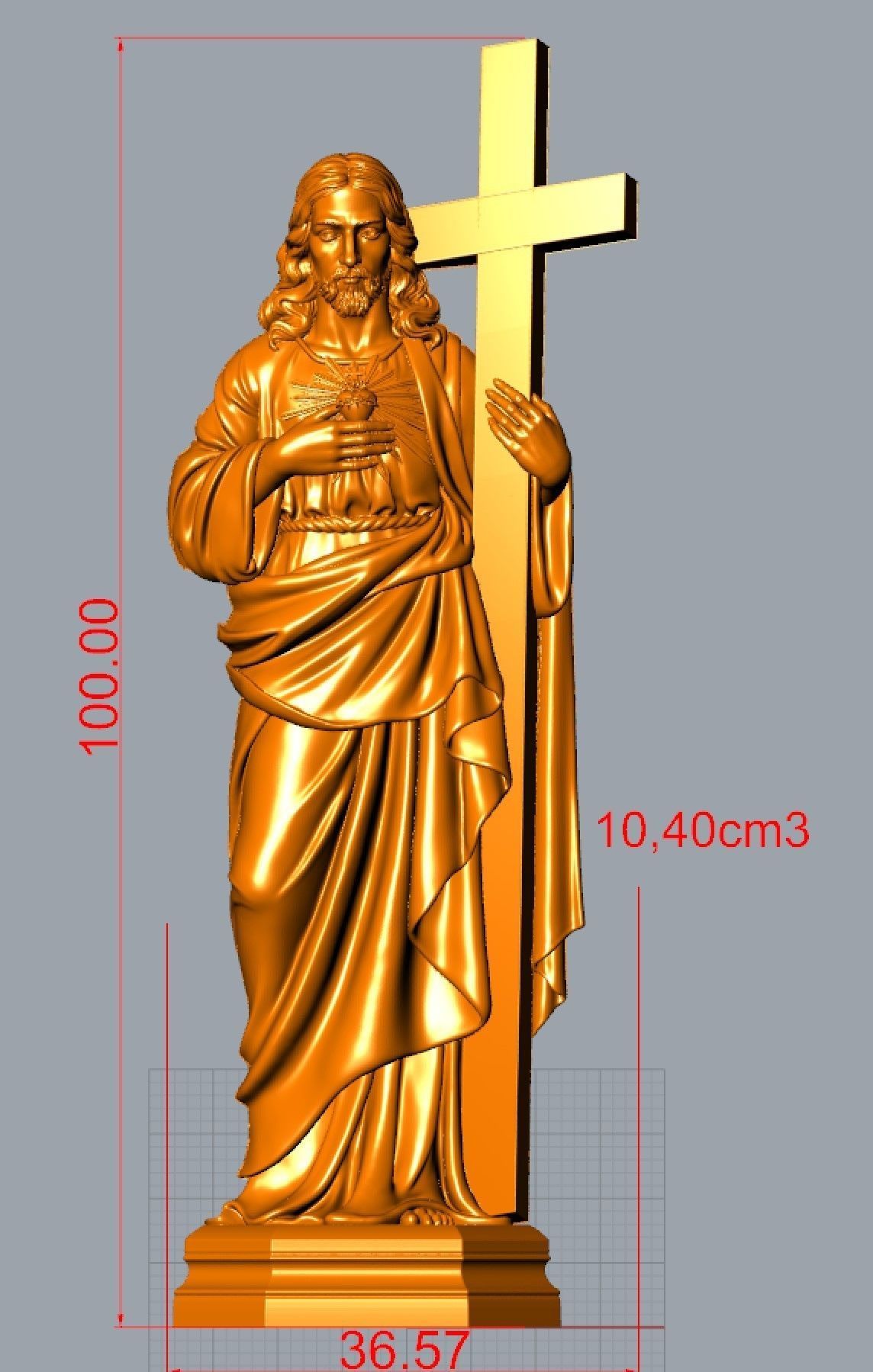 Jesus Relief 3D print model_5