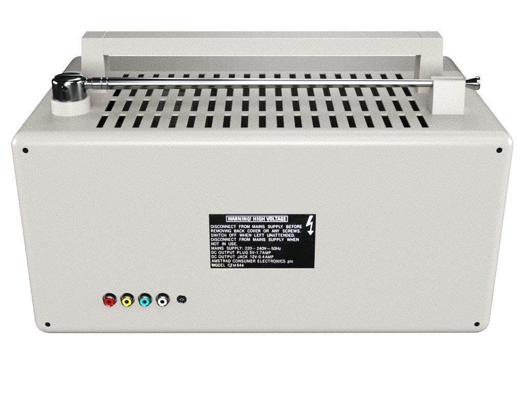 Old Portable TV 3D model_5