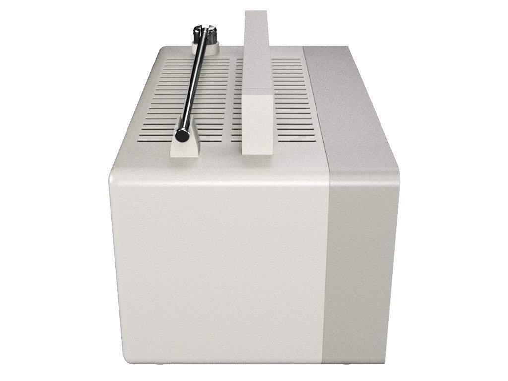 Old Portable TV 3D model_7