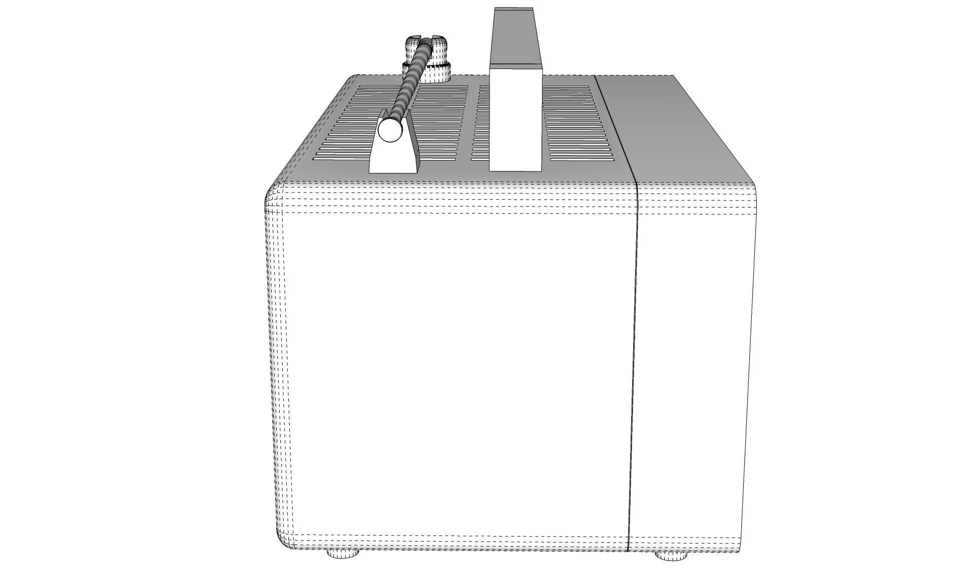 Old Portable TV 3D model_14