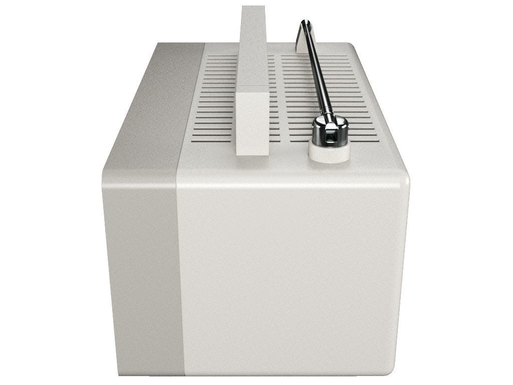 Old Portable TV 3D model_3