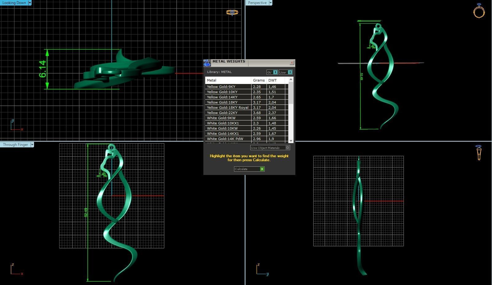 Cat elegant large earrings 3D print model_2