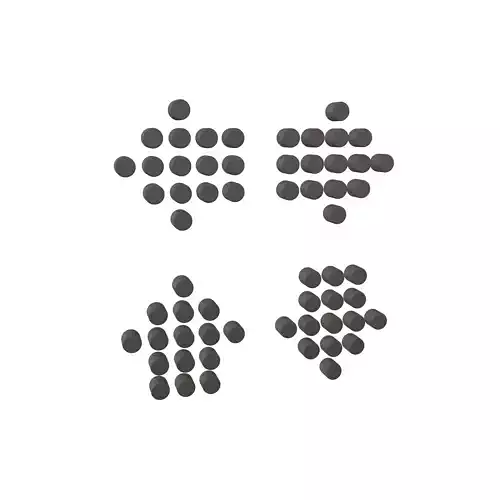 Arrow Dotted Style Symbol V1 001 Low-poly 3D model