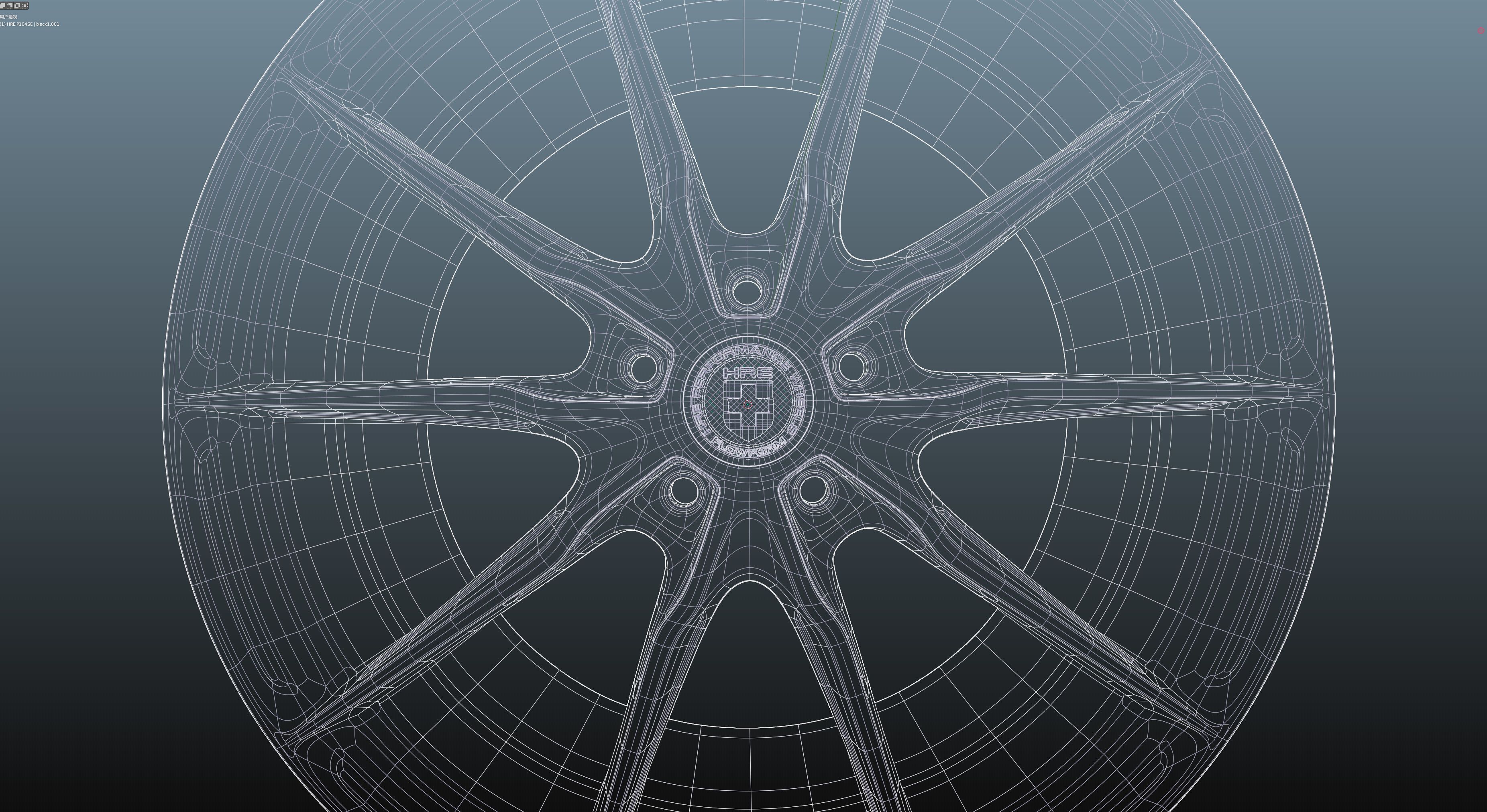 HRE P104SC Low-poly 3D model_17