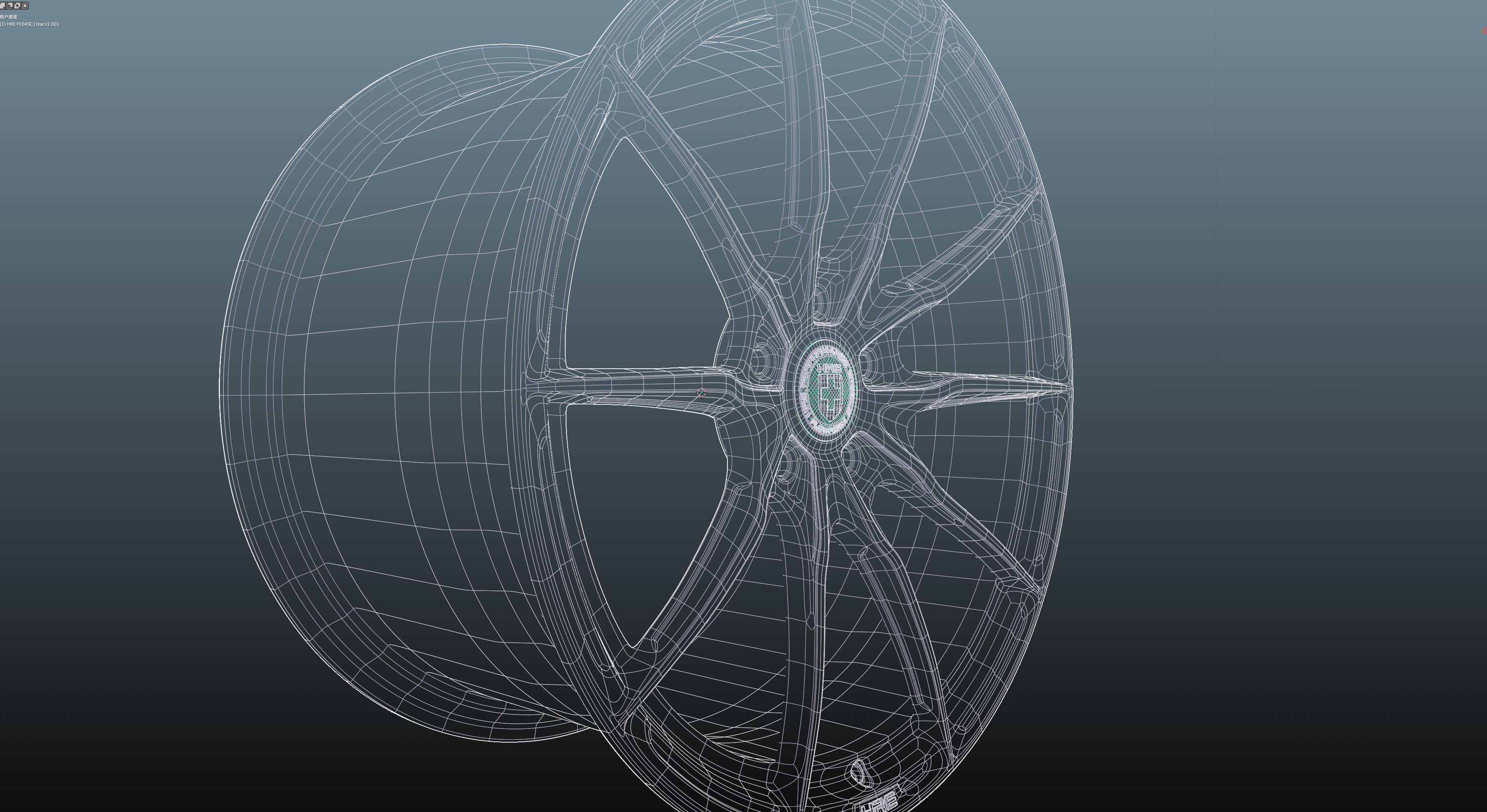 HRE P104SC Low-poly 3D model_19