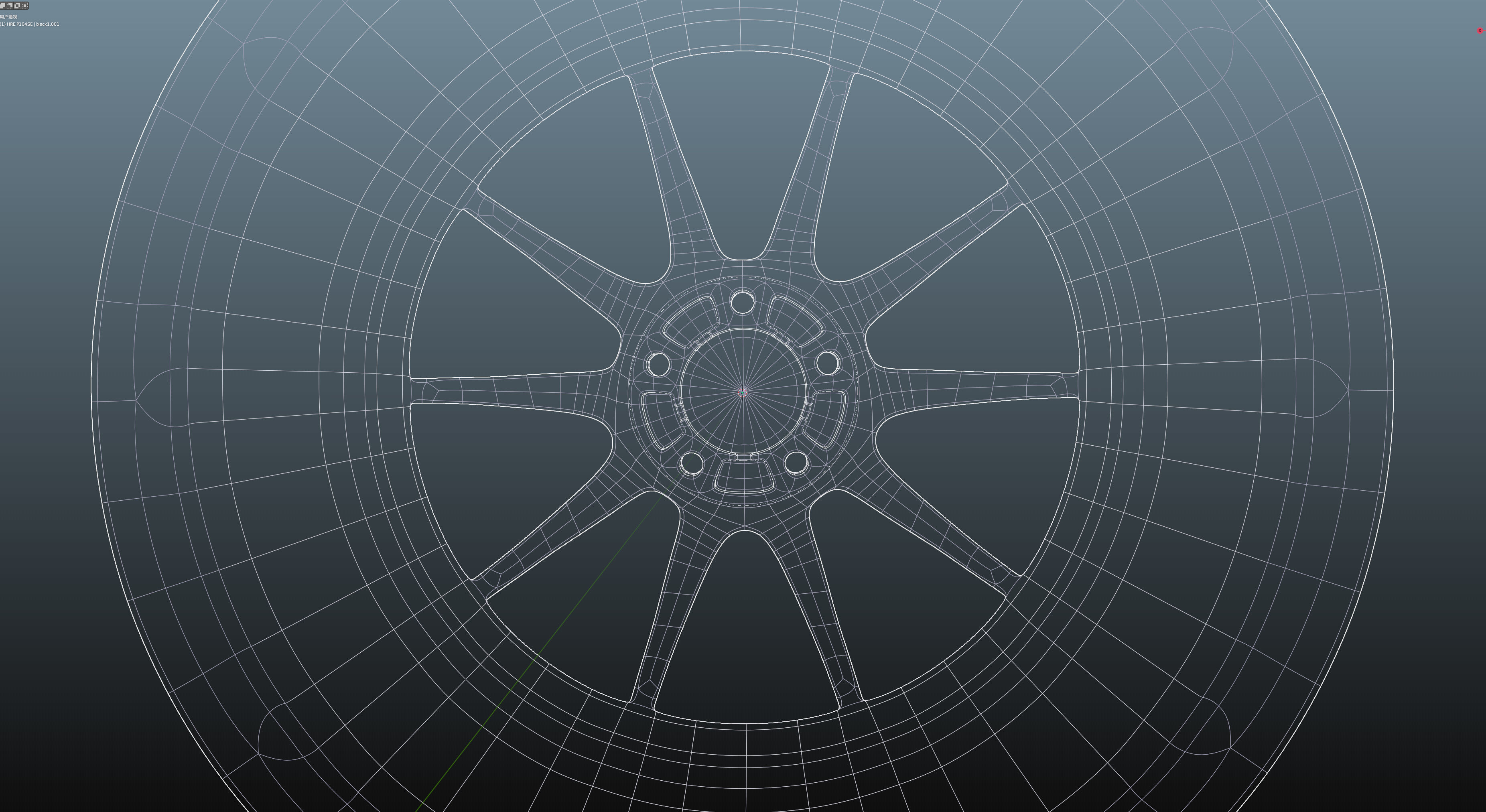 HRE P104SC Low-poly 3D model_20