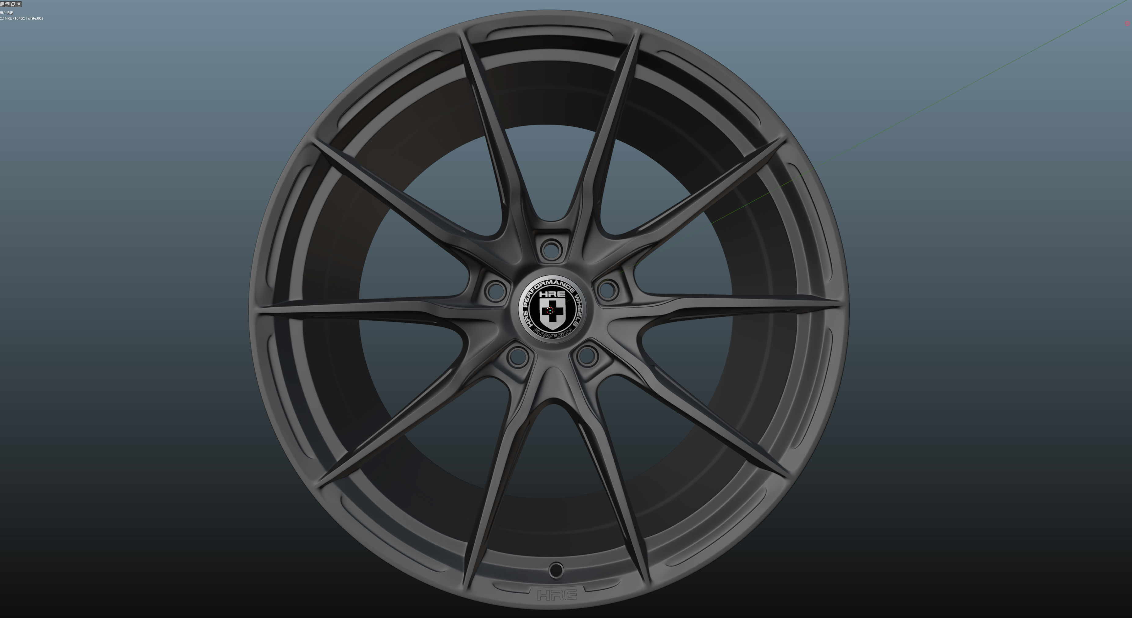 HRE P104SC Low-poly 3D model_9